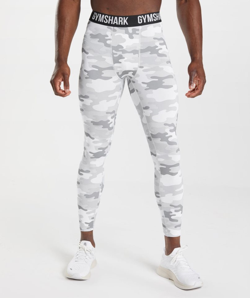 Men\'s Gymshark Element Baselayer Leggings Camo | CA 0863DA